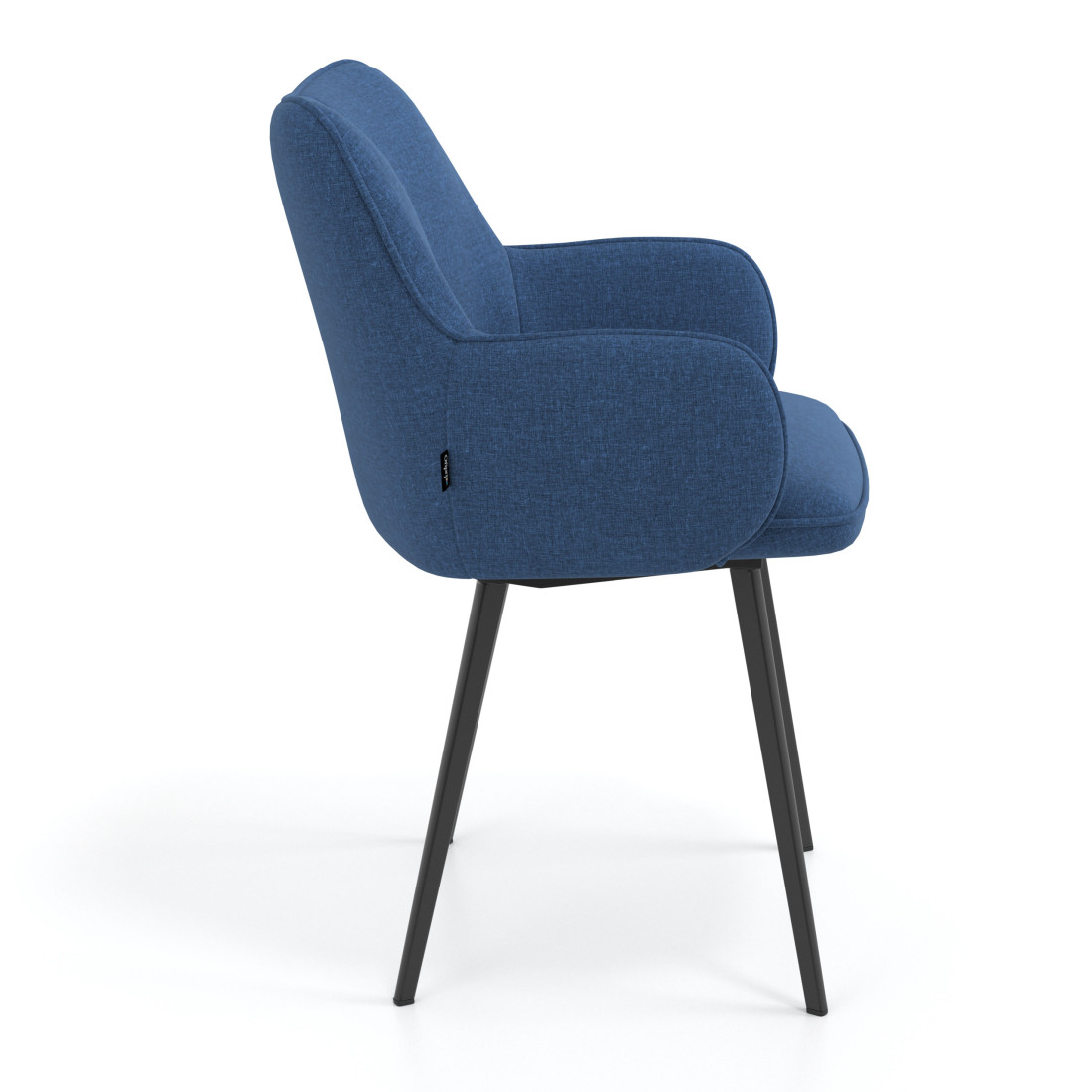 silla confidente azul gala 4 patas 3