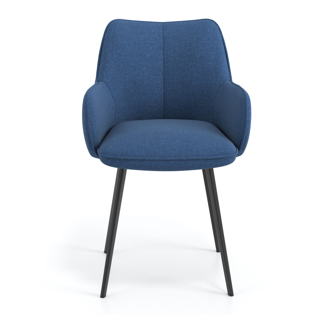 silla confidente azul gala 4 patas 4