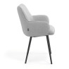 silla confidente gris gala 4 patas 3