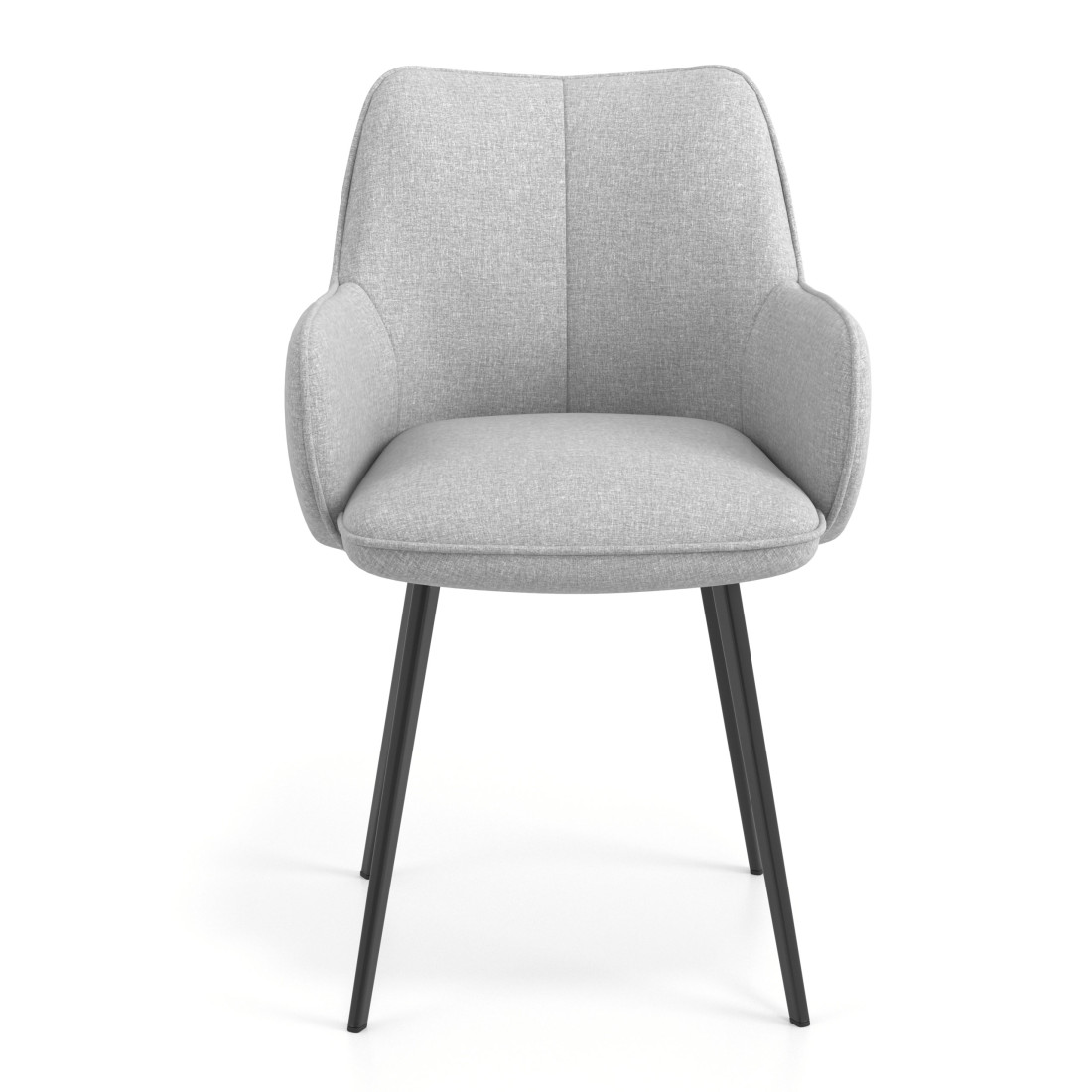 silla confidente gris gala 4 patas 4
