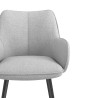 silla confidente gris gala 4 patas 5