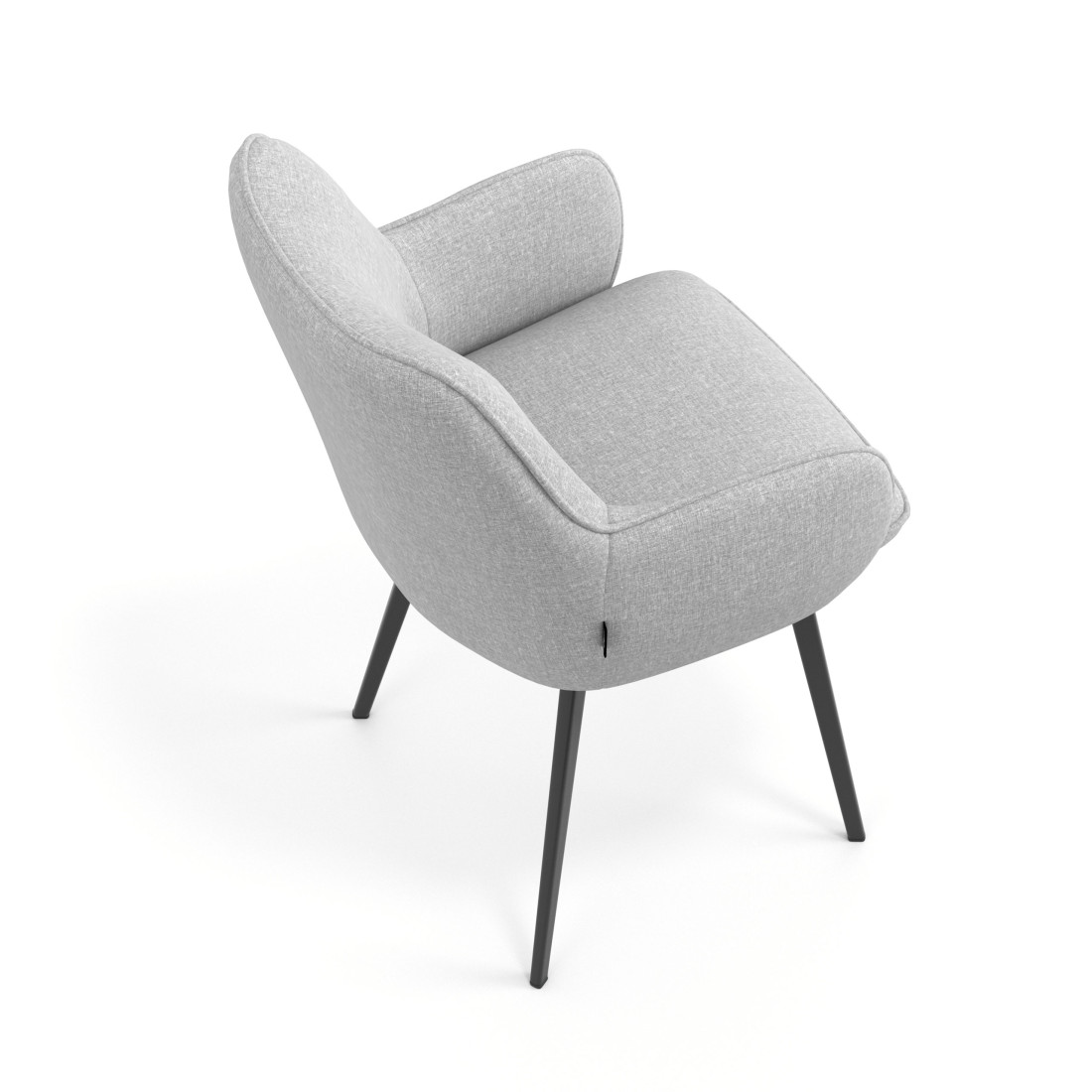 silla confidente gris gala 4 patas 7