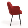 silla confidente rojo gala 4 patas 3