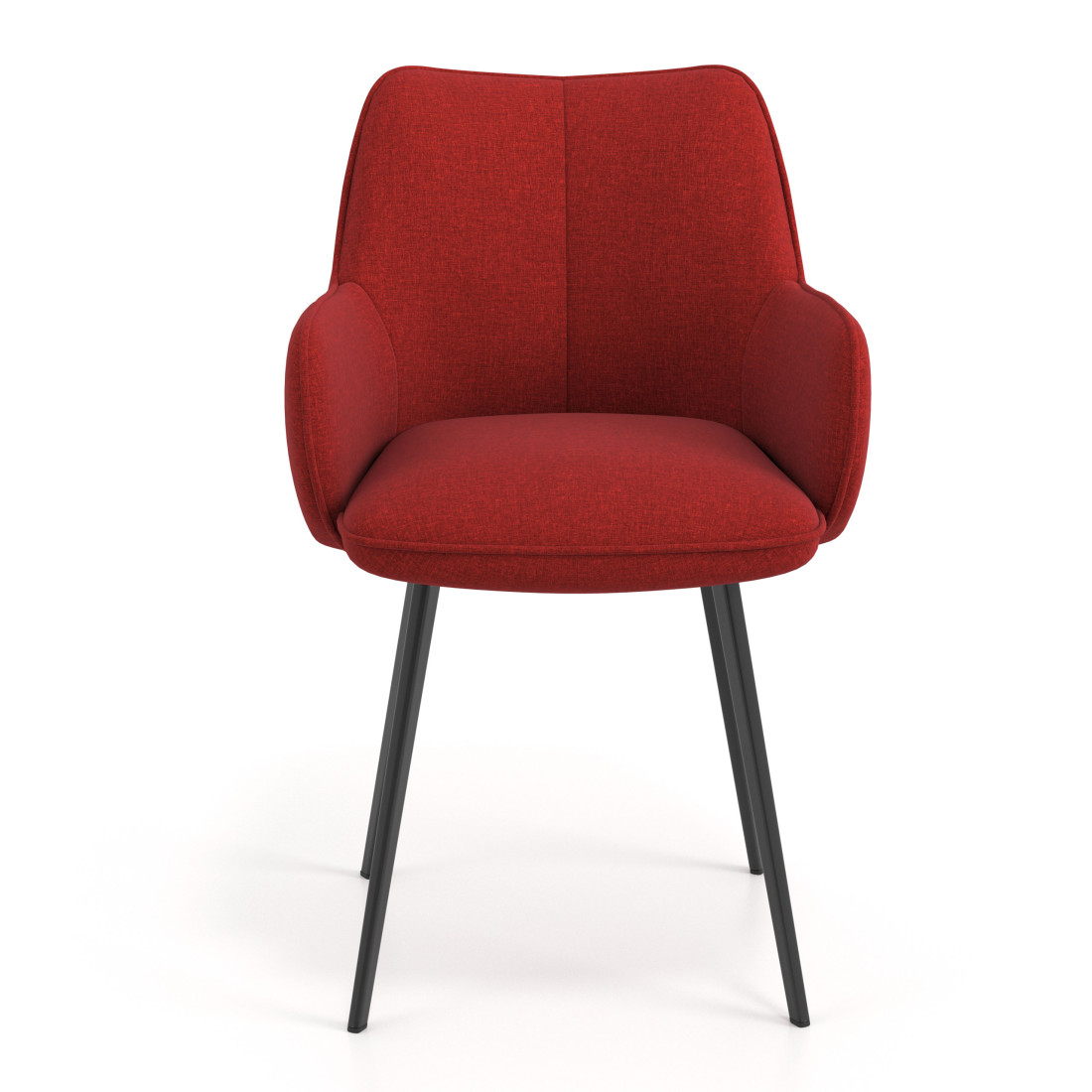silla confidente rojo gala 4 patas 4