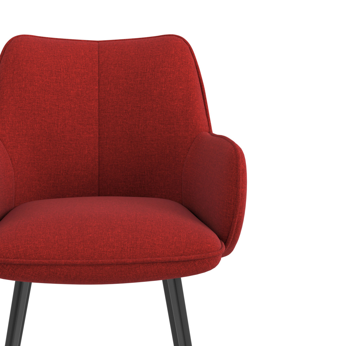silla confidente rojo gala 4 patas 5