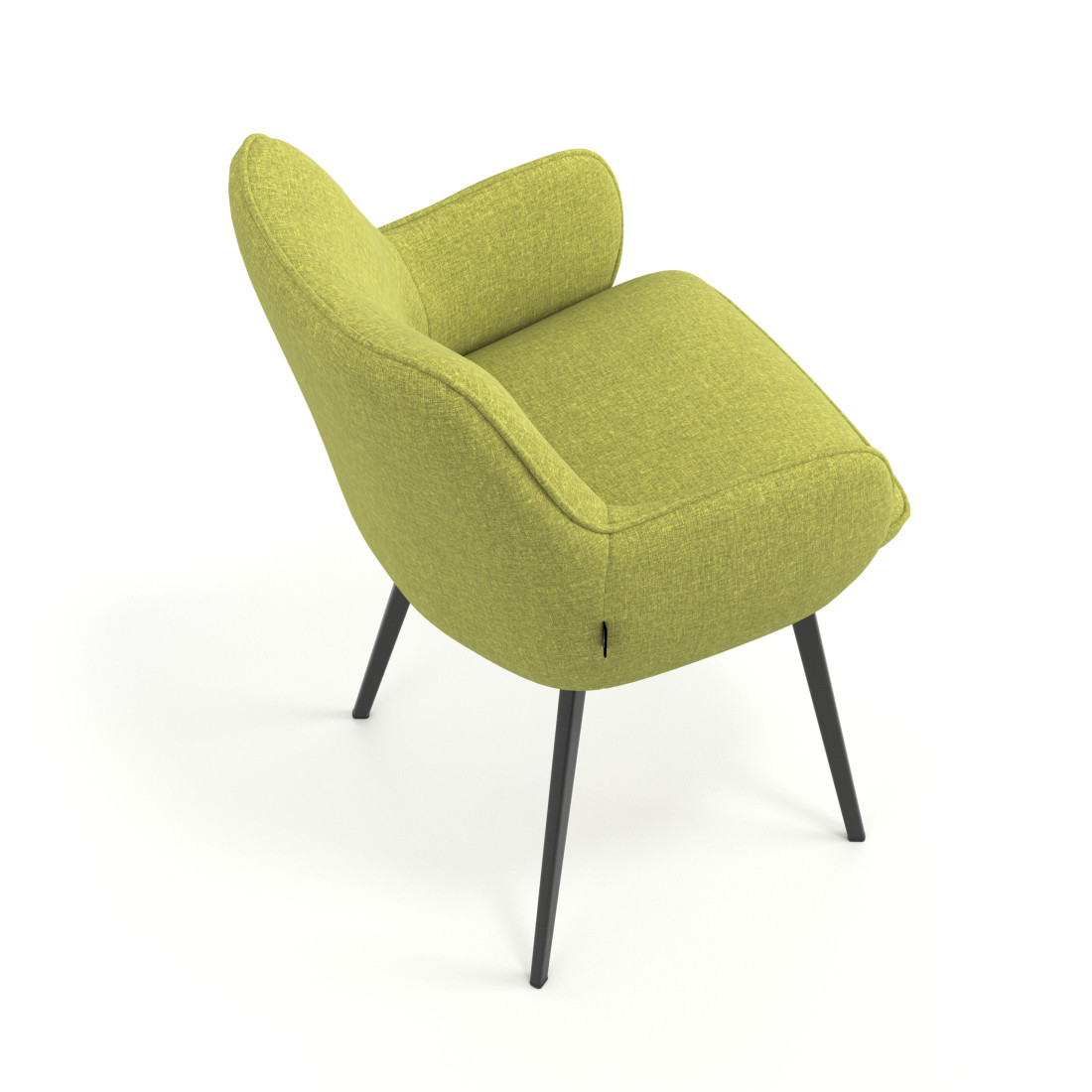 silla confidente verde gala 4 patas 7