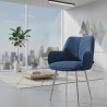 silla confidente azul gala 4 patas 2