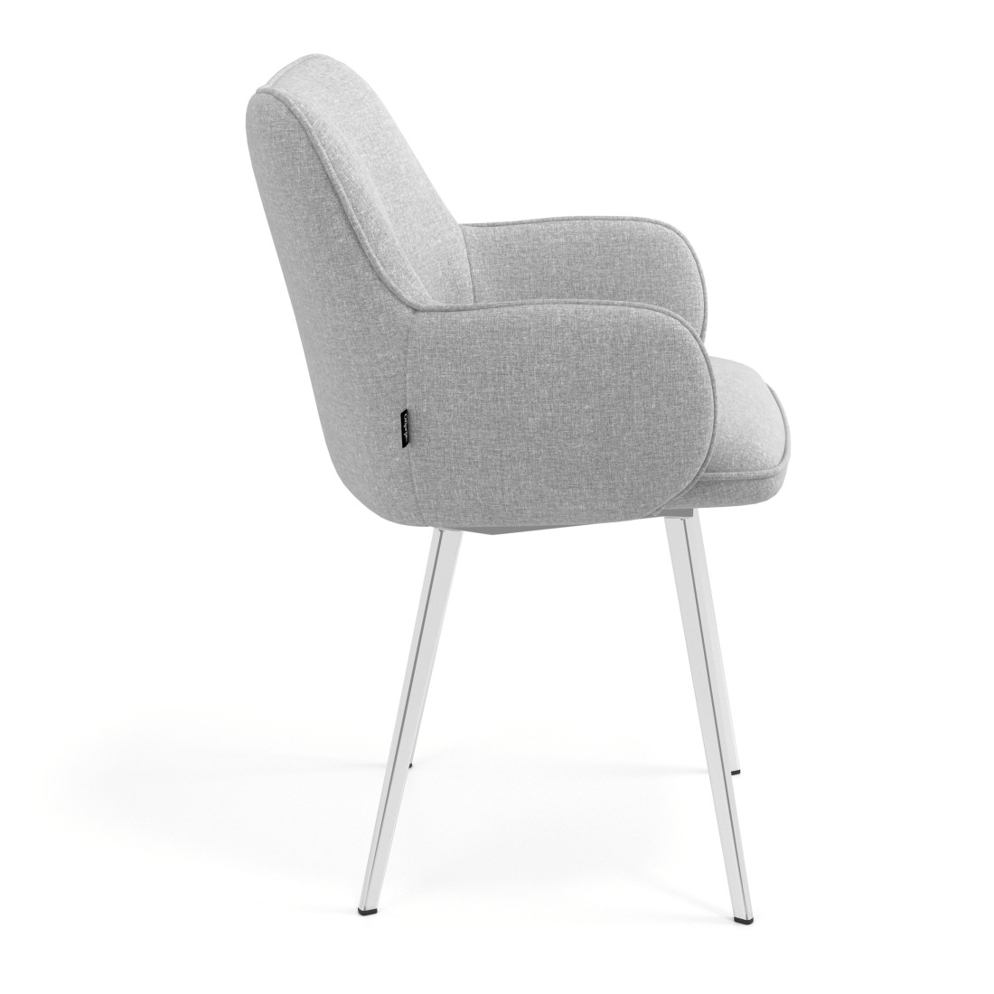silla confidente gris gala 4 patas 3