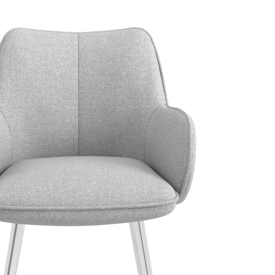 silla confidente gris gala 4 patas 5