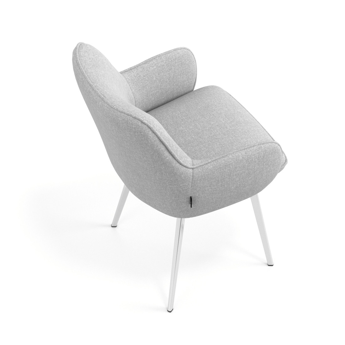 silla confidente gris gala 4 patas 7