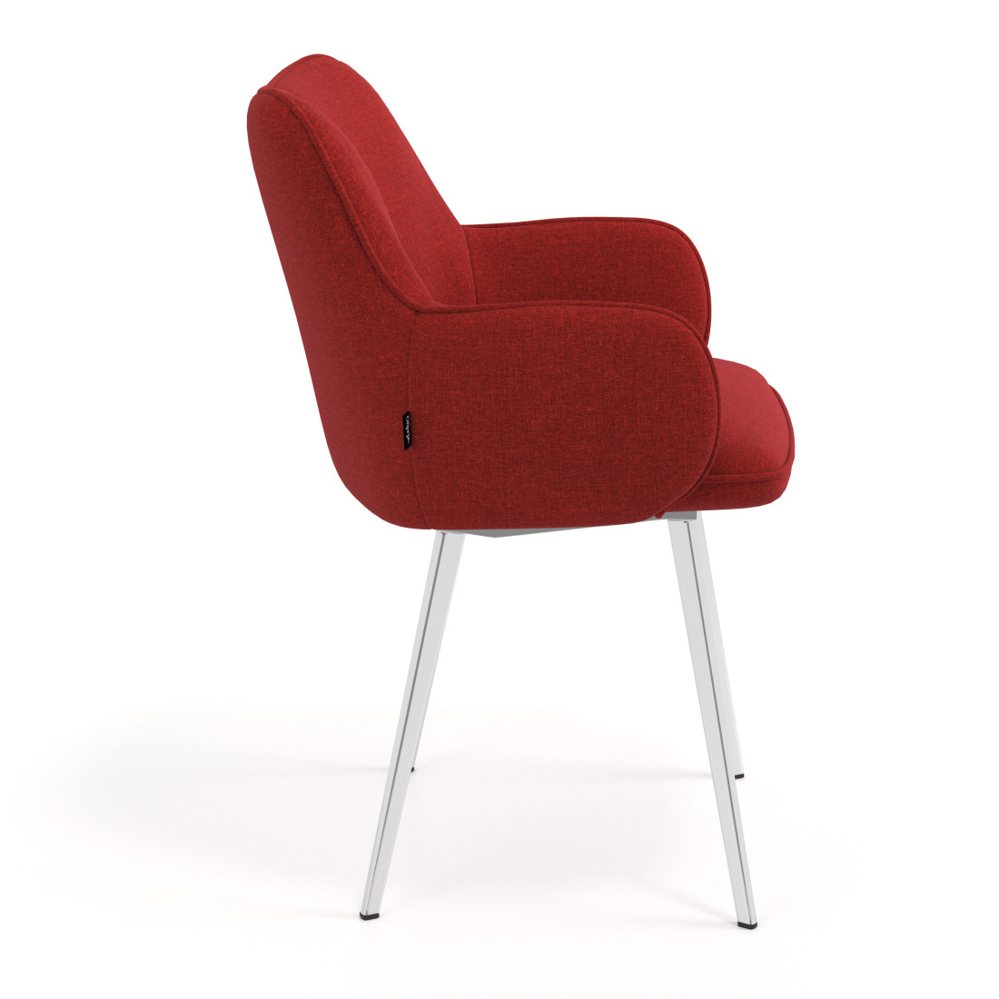 silla confidente rojo gala 4 patas 3