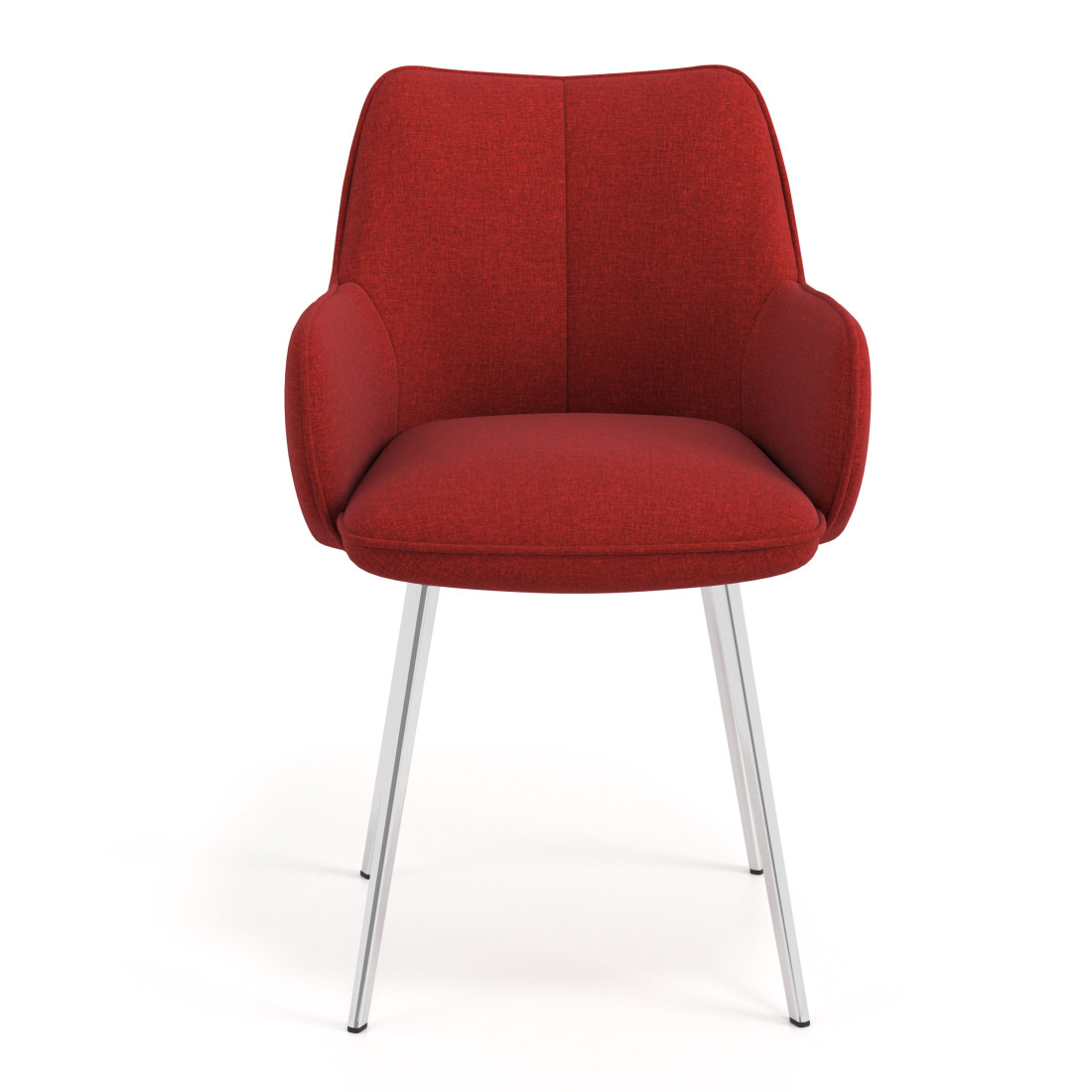 silla confidente rojo gala 4 patas 4