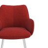 silla confidente rojo gala 4 patas 5