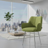 silla confidente verde gala 4 patas 2