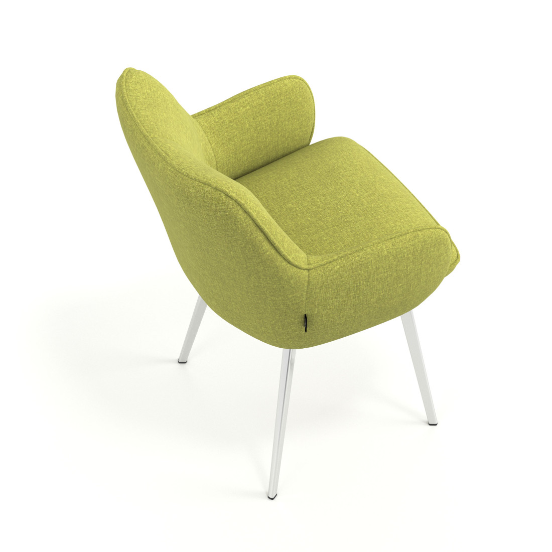 silla confidente verde gala 4 patas 7