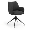 Silla de reuniones Gala, estructura giratoria - Antracita