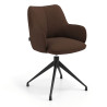 Silla de reuniones Gala, estructura giratoria - Marron