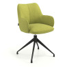 Silla de reuniones Gala, estructura giratoria - VERDE