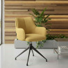 silla confidente amarillo gala giratoria 2