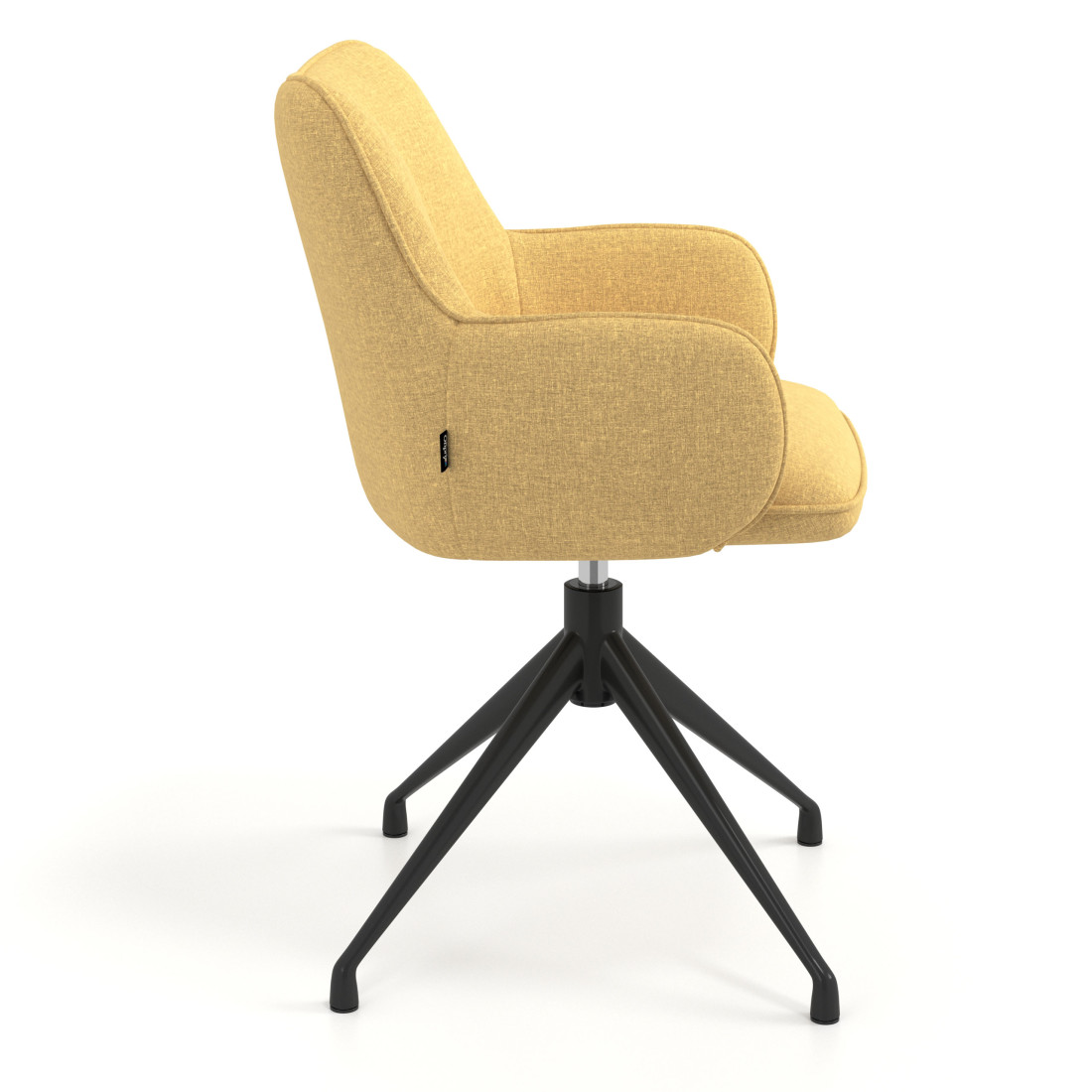 silla confidente amarillo gala giratoria 3
