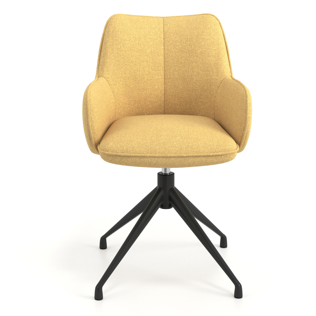 silla confidente amarillo gala giratoria 4