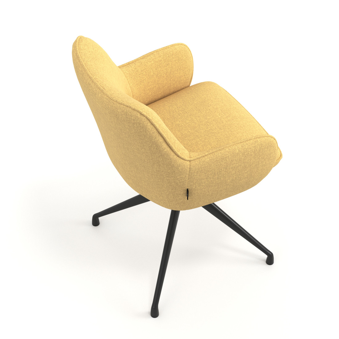 silla confidente amarillo gala giratoria 7