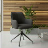 silla confidente antracita gala giratoria 2