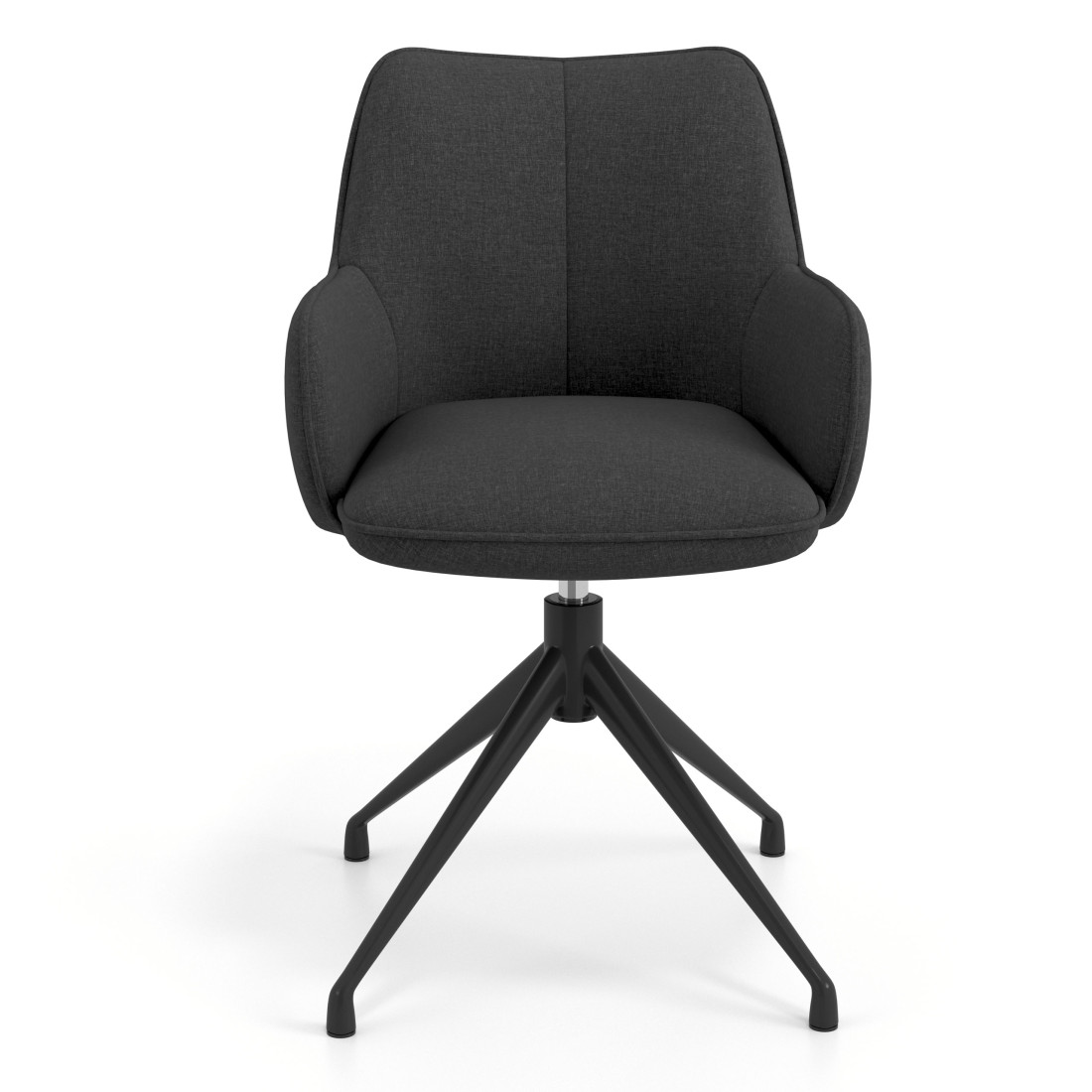 silla confidente antracita gala giratoria 4