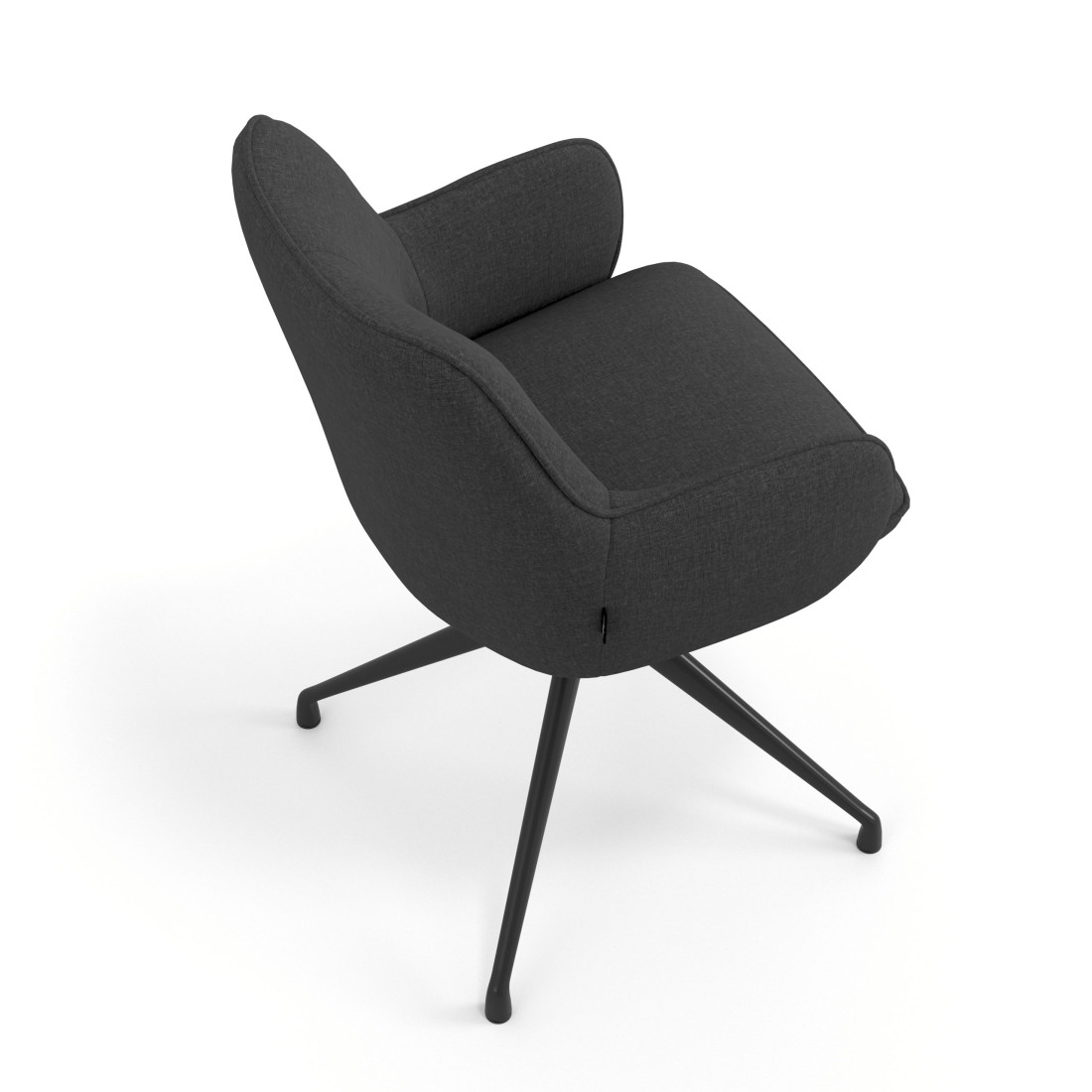 silla confidente antracita gala giratoria 7
