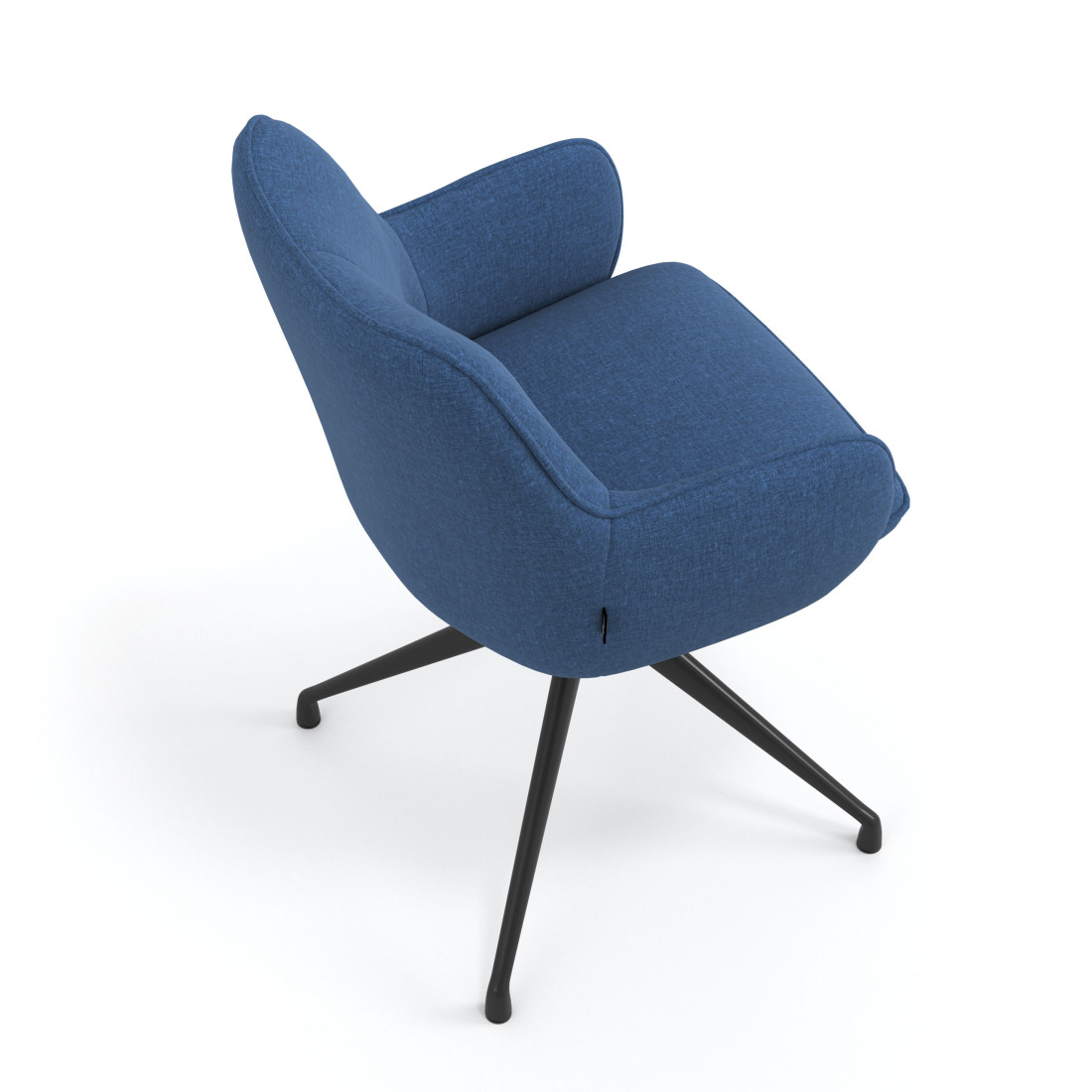 silla confidente azul gala giratoria 7
