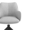 silla confidente gris gala giratoria 5