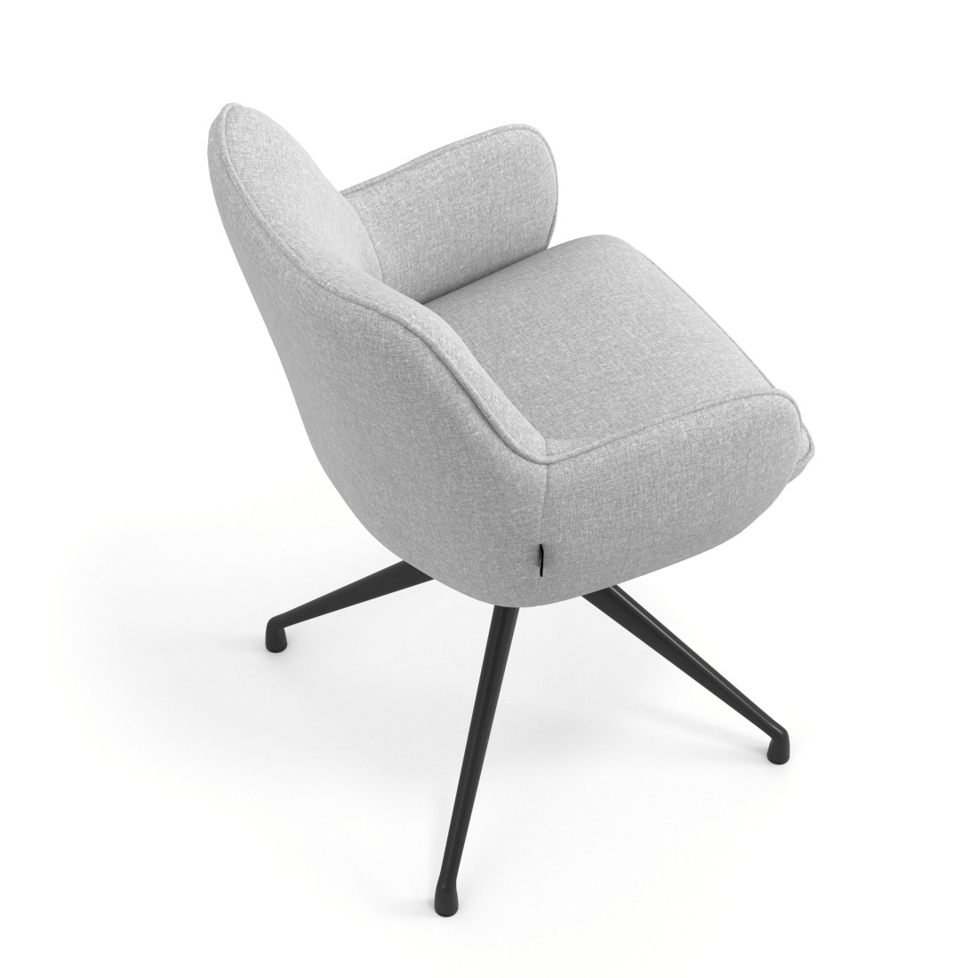silla confidente gris gala giratoria 7