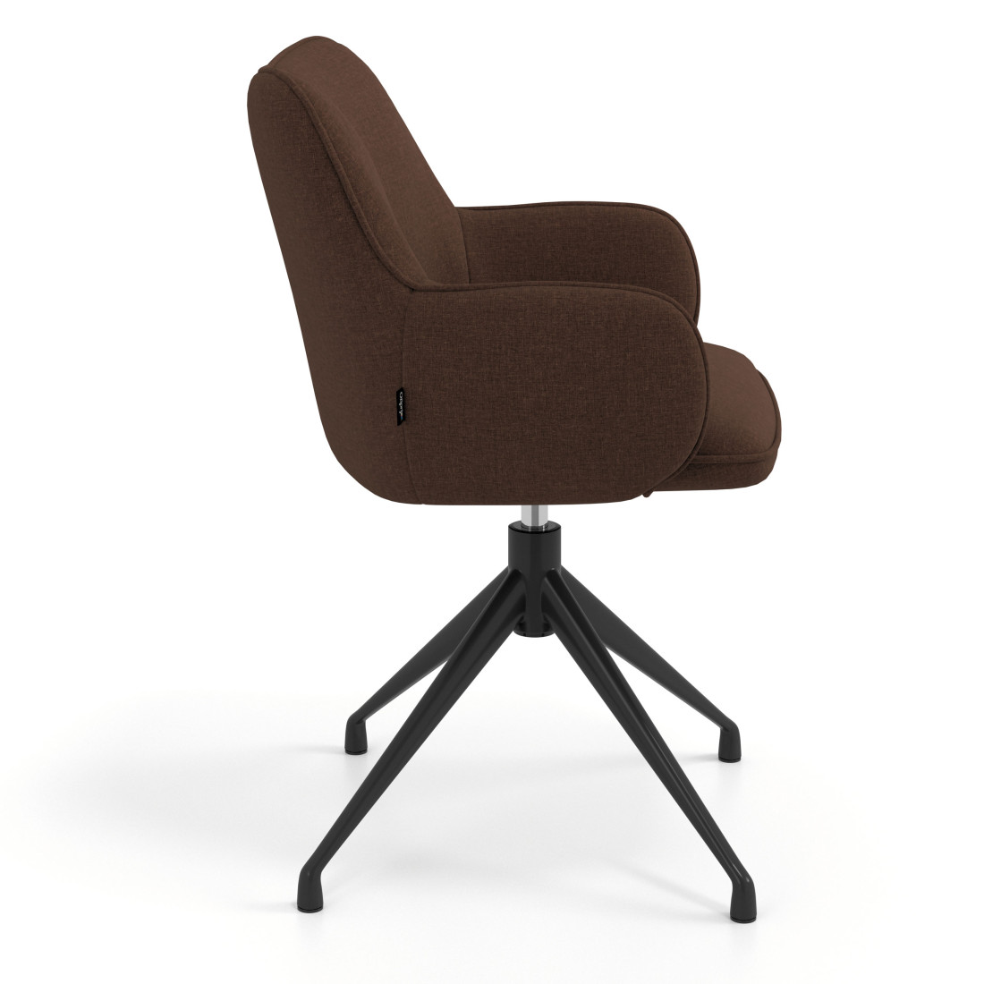 silla confidente marron gala giratoria 3