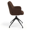 silla confidente marron gala giratoria 3