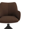 silla confidente marron gala giratoria 5