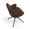 silla confidente marron gala giratoria 7