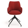 silla confidente rojo gala giratoria 4