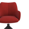 silla confidente rojo gala giratoria 5