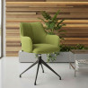silla confidente verde gala giratoria 2
