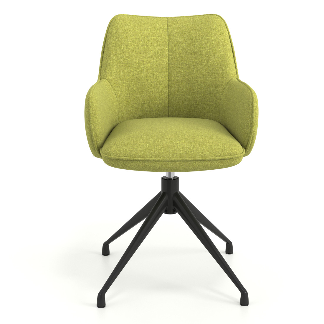 silla confidente verde gala giratoria 4