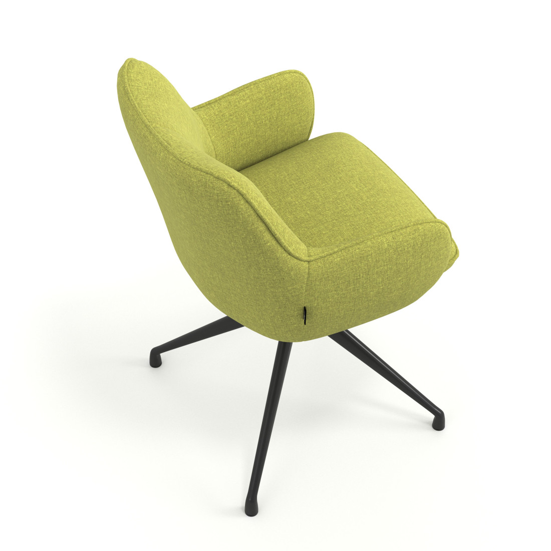silla confidente verde gala giratoria 7