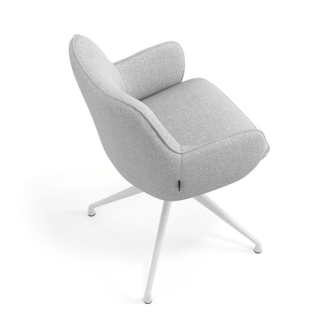 silla confidente gris gala giratoria 7