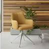 silla confidente amarillo gala giratoria 2