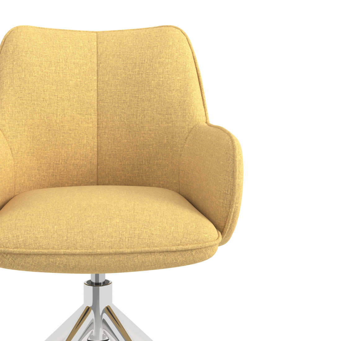 silla confidente amarillo gala giratoria 5