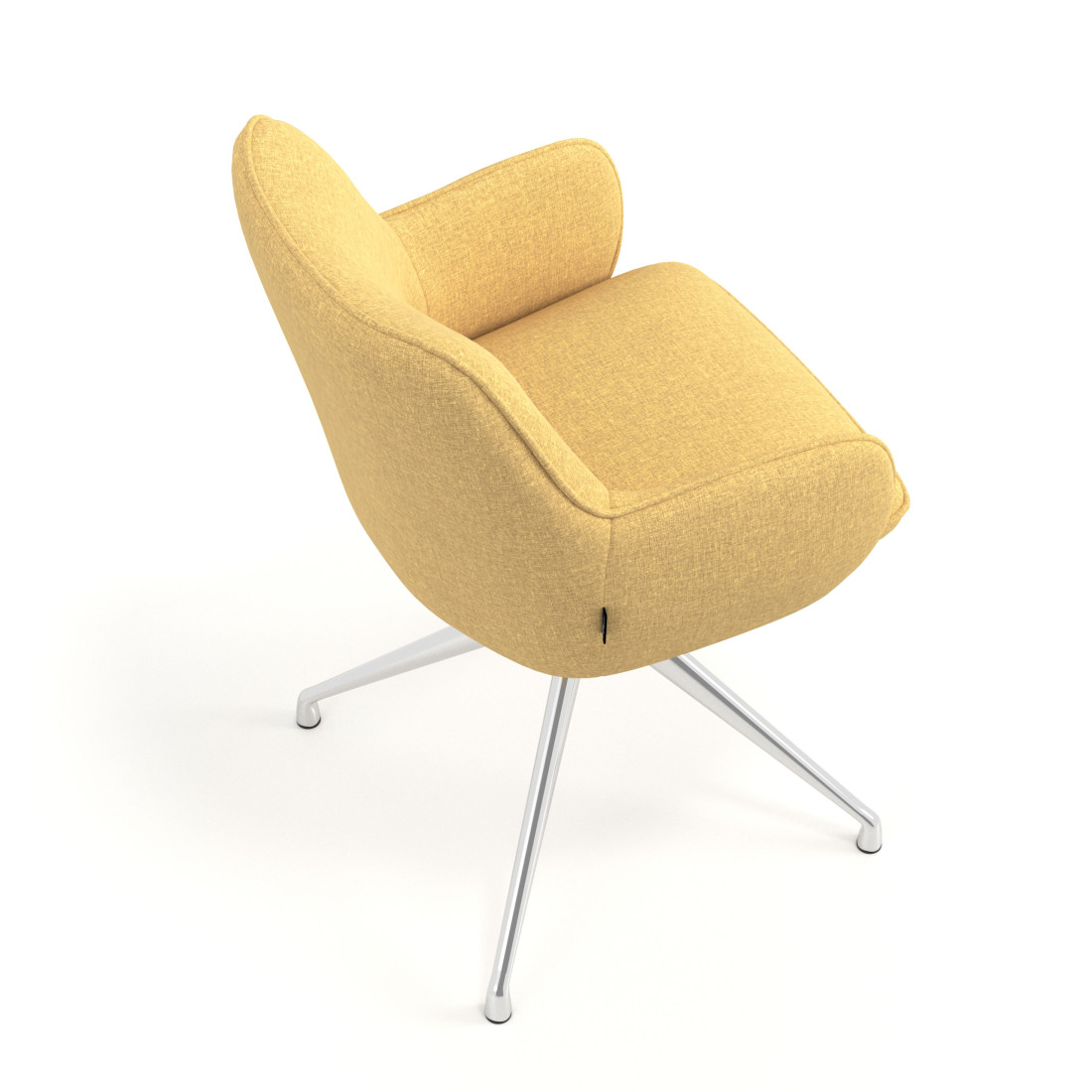 silla confidente amarillo gala giratoria 7