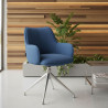 silla confidente azul gala giratoria 2