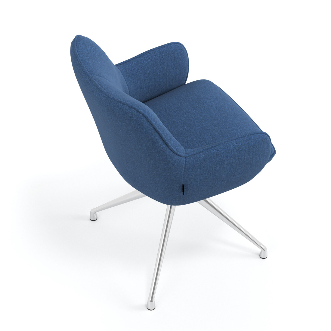 silla confidente azul gala giratoria 7