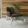silla confidente marron gala giratoria 2