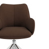 silla confidente marron gala giratoria 5