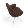 silla confidente marron gala giratoria 7